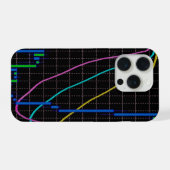 Kerzenchart-Börse iPhone Hülle (Rückseite (Horizontal))