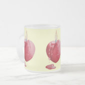 Kerzendesign in der Liebe Mattglastasse (Vorderseite Links)