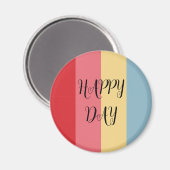 Kerzenfarben vertikal gestreift magnet (Vorderseite/Rückseite)