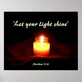 Kerzenflamme! Poster