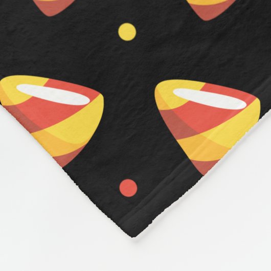 Kerzenhalloween Fleecedecke (Ecke)