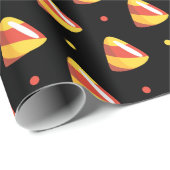 Kerzenhalloween Geschenkpapier (Rolleneckpunkt)