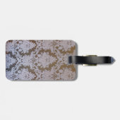 Kerzenhalterung aus Vintagem Blauglas Gepäckanhänger (Rückseite horizontal)