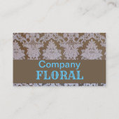 Kerzenhalterung aus Vintagem Blauglas Visitenkarte (Rückseite)