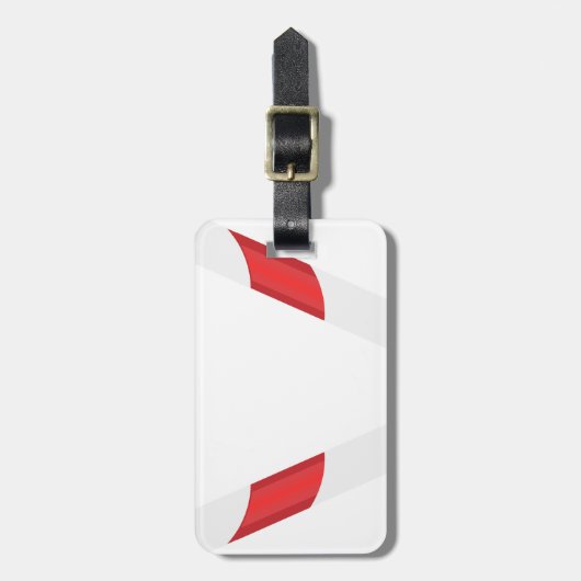 Kerzenherz Gepäckanhänger (Vorderseite vertikal)