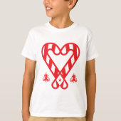 Kerzenherz Liebe Weihnachten T - Shirt (Vorderseite)