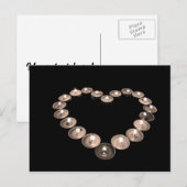 Kerzenherz Postkarte (Vorne/Hinten)