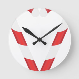 Kerzenherz Runde Wanduhr