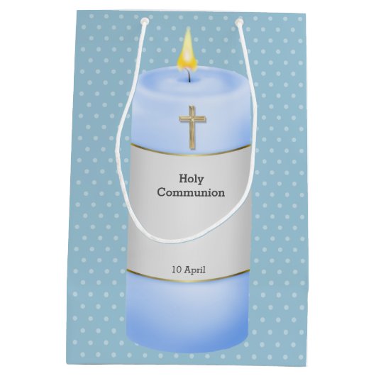 Kerzenjunge * wählen Sie die Hintergrundfarbe Mittlere Geschenktüte (Rückseite)