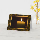 Kerzenkarte Karte (Gelbe Blume)