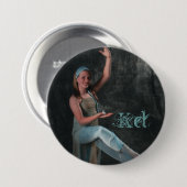 Kerzenlicht-Foto des Tänzers Button (Vorne & Hinten)