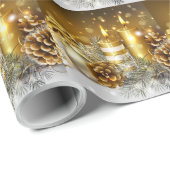 Kerzenlicht Geschenkpapier (Rolleneckpunkt)