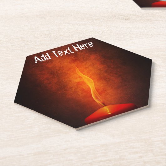 Kerzenlicht im Dunkeln Untersetzer (angewinkelt)