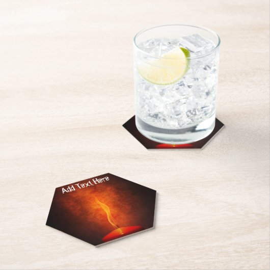 Kerzenlicht im Dunkeln Untersetzer (Vor Ort)