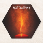 Kerzenlicht im Dunkeln Untersetzer (Vorderseite)