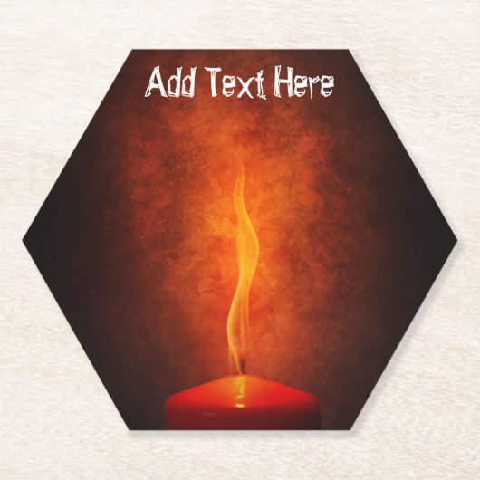 Kerzenlicht im Dunkeln Untersetzer (Vorderseite)