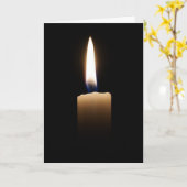 Kerzenlicht Karte (Gelbe Blume)