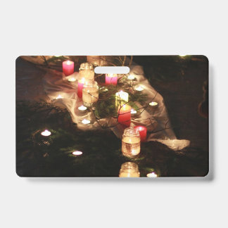 Kerzenlicht Namensschild Abzeichen – Anpassbar Ausweis