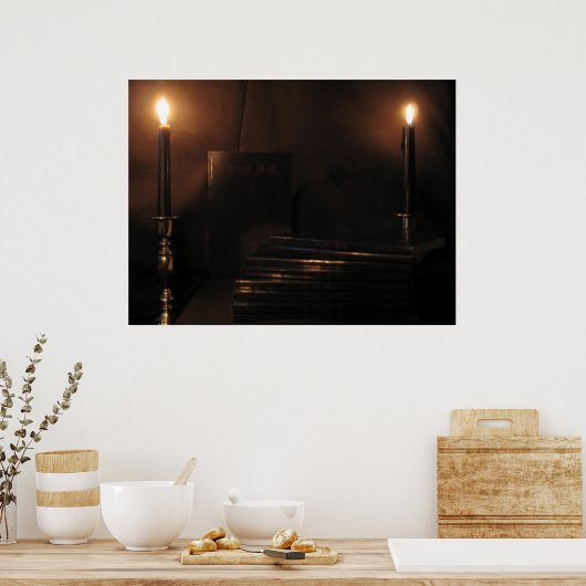 Kerzenlicht Poster (Küche)