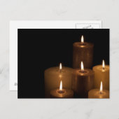 Kerzenlicht Postkarte (Vorne/Hinten)