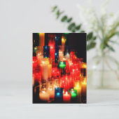 Kerzenlicht Postkarte (Stehend Vorderseite)