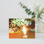 Kerzenlicht Postkarte (Stehend Vorderseite)