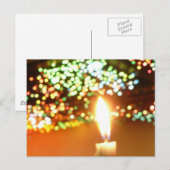 Kerzenlicht Postkarte (Vorne/Hinten)