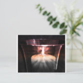 Kerzenlicht Postkarte (Stehend Vorderseite)