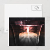 Kerzenlicht Postkarte (Vorne/Hinten)