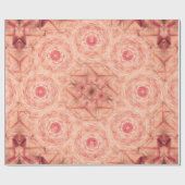 Kerzenlicht-Rosenbrosche Geschenkpapier (Flach)