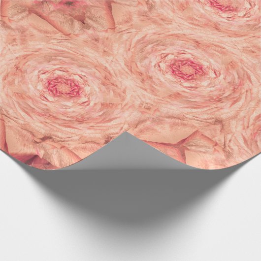 Kerzenlicht-Rosenbrosche Geschenkpapier (Ecke)