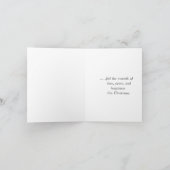 Kerzenlicht - Weihnachtswünsche Feiertagskarte (Innenseite)