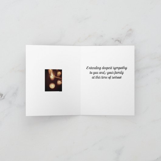 Kerzenlichtkarte Karte (Innenseite)