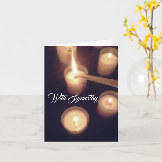 Kerzenlichtkarte Karte (Gelbe Blume)