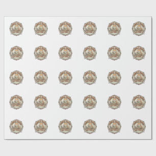 Kerzenmacher Katze Kerzenmacher Katze Vintage Vekt Geschenkpapier