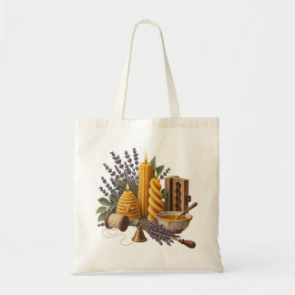 Kerzenmacher Lavendel Workshop Canvas-Tasche Tragetasche