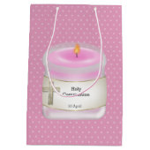 Kerzenmädchen * wählen Sie Hintergrundfarbe Mittlere Geschenktüte (Rückseite)