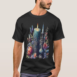 Kerzenmagie Kosmische Erleuchtung T-Shirt
