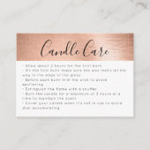 Kerzenpflege die Liebe einlegen Karte freigeben (Vorderseite)