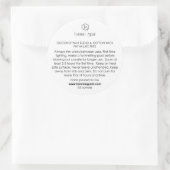 Kerzenpflege Runder Aufkleber (Tasche)