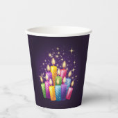 Kerzenschein Pappbecher (Vorderseite)