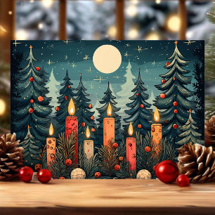 Kerzenwald Weihnachten