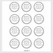 Kerzenwarnzeichen generisch aufkleber (Blatt)