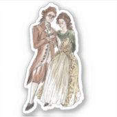 Kes and Violet Custom Cut Vinyl Sticker (Vorderseite)