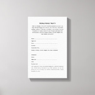 Keshe-Weltfriedenspakt über Leinwand