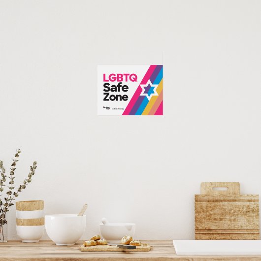 Keshet LGBTQ Safe Zone Poster (Küche)