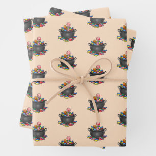 Kessel für Süßes oder Saures Geschenkpapier Set