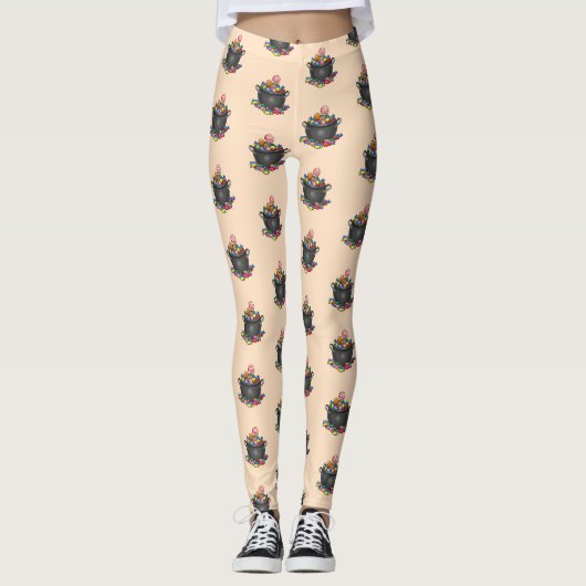 Kessel für Süßes oder Saures Leggings (Vorderseite)