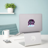 Kessel-Mimik-Aufkleber Aufkleber (Laptop auf Schreibtisch)