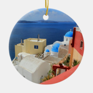 Kessel, Oia, Santorini, Griechenland Keramikornament